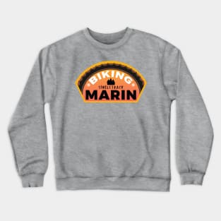 Biking Marin County Crewneck Sweatshirt